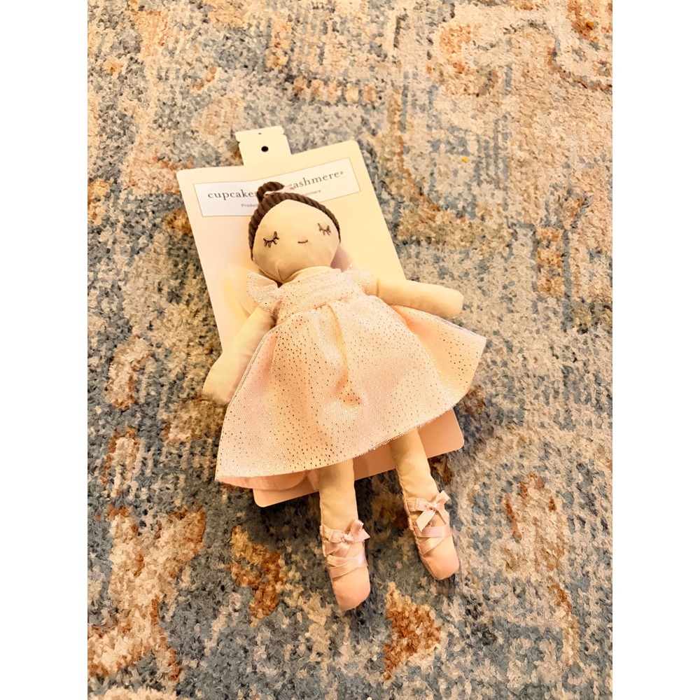 NWT Cupcakes & Cashmere Plush Toy Ballerina Doll Pink - Picture 2 of 6